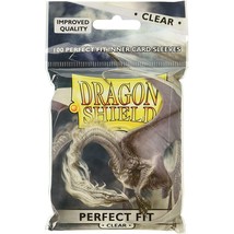 Dragon Shield Clear Card Sleeves Perfect Fit Pack of 100 - $36.00