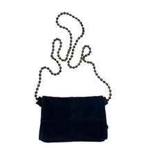 Free People Crossbody Bag Suede Leather Ball Chain Anthropologie Clutch ... - $28.02