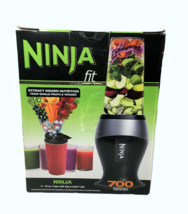 Ninja Fit Personal Single-Serve Blender Stainless Steel Two 16-oz. Cups NEW IOB - £120.64 GBP