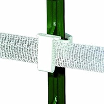 Powerfields Safe-Fence White T-Post Polytape Insulator - TP-25 Electric Fence - $24.62