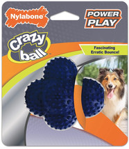 Nylabone Power Play Crazy Ball Dog Toy Large 1 count - £18.98 GBP