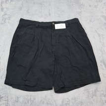 Tommy Bahama Shorts Mens 36 Black Twill Pleated Mid Rise Casual Chino Bo... - £15.55 GBP