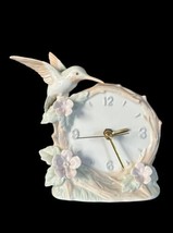 Porcelain Otagiri Humming Bird Clock Made in Japan- Vintage Otagiri Works EUC - £25.59 GBP