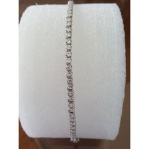 925 Sterling Silver Cubic Zirconia Tennis bracelet - Size 7.5 - Box included - £58.98 GBP