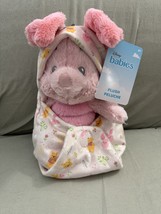Disney Parks Baby Piglet in a Hoodie Pouch Blanket Plush Doll New image 5