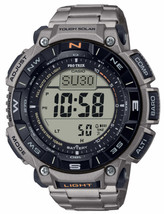 Casio Pro Trek PRG340T-7 Men Digital Altimeter Thermometer Compass Silver Watch - £300.66 GBP