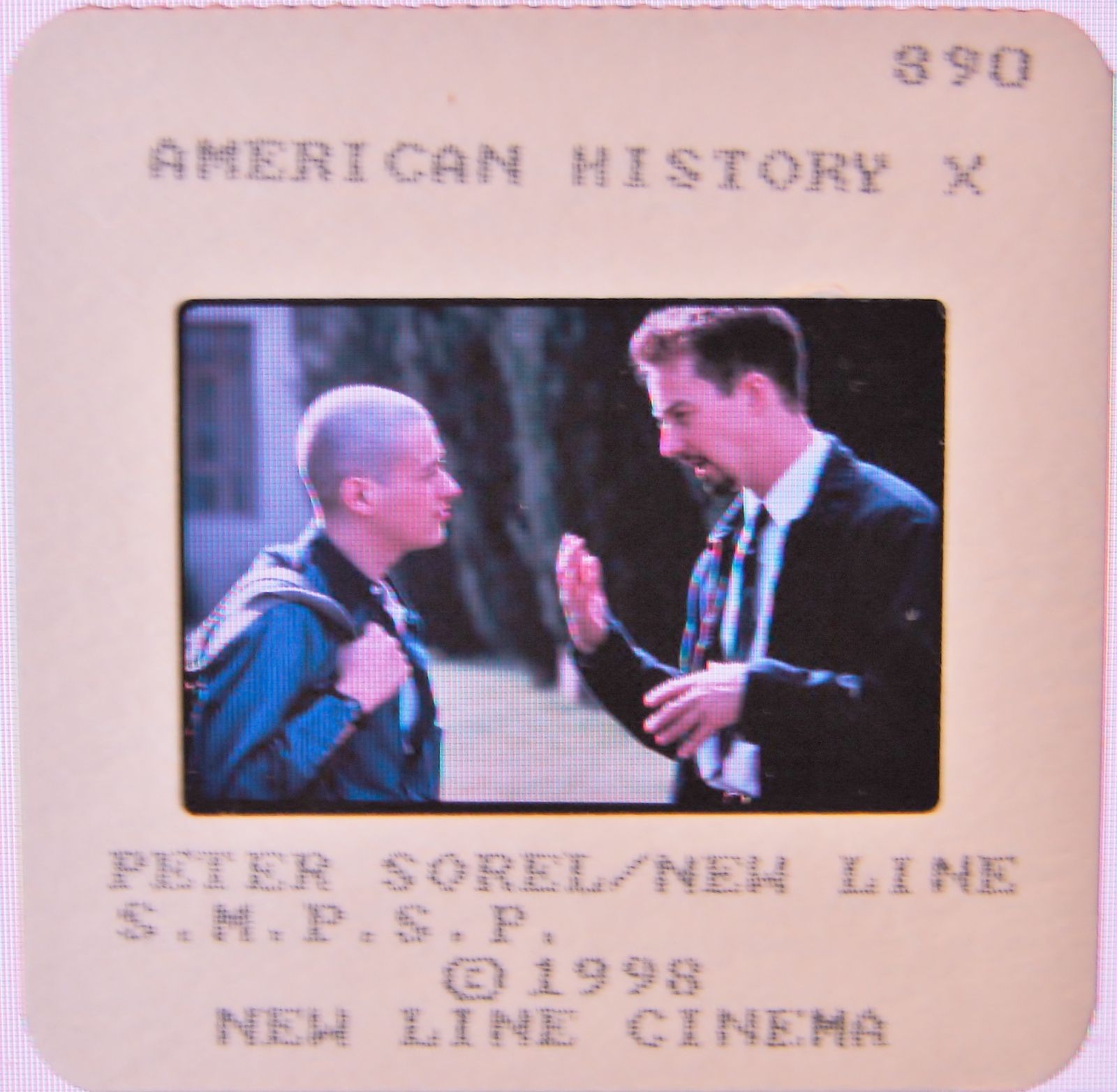 1998 AMERICAN HISTORY X Movie SLIDE Edward Norton &amp; Furlong by PETER SOR... - $6.95