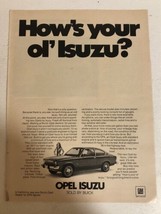 1976 Buick Opel Isuzu Vintage Print Ad pa7 - £6.30 GBP