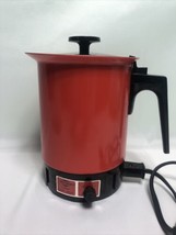 Vintage West Bend Instant Hot Pot 36 oz Orange Electric Model # 3253 Works Great - $14.80