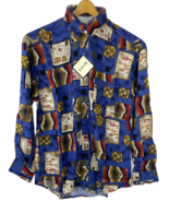 Vintage 90’s Western Jordin Button Up Shirt Size M Hong Kong Made NWT - €32,99 EUR