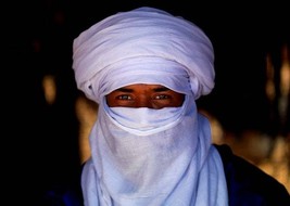 Mauritanian African Tuareg Scarf - White - Long Handmade Ethnic Tuareg T... - £47.81 GBP