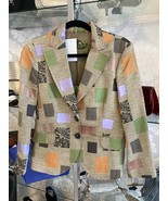 Etro Milano Tan Patchwork Silk Embroidered Jacket – Size 46 - $775.27 CAD