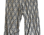 d&amp;Co. Beach Blue, White, Gold, Gray Print Knit Pants Size 2XP - £22.41 GBP