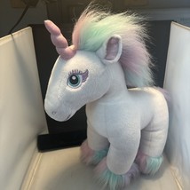 Build A Bear Fairy White Rainbow Magic Unicorn 16&quot; Plush Pastels - £7.75 GBP