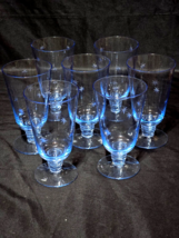Vintage ELECTRIC BLUE Fountain Style Glass 12oz - Unknown Maker - MINT S... - $849.01 MXN