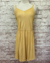Universal Thread Dress Squash Yellow Sundress Striped Spaghetti SMALL Ra... - $17.60