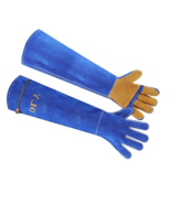 Animal Handling Gloves, Double Cowhide Leather Reinforced Padding - $376.94 MXN