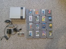 Nintendo NES Console With 1 Controller &amp; 16 NES Games, Mario ,Donkey Kon... - $186.61