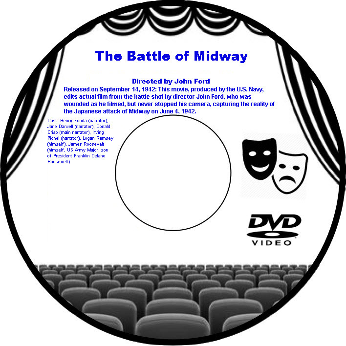 The Battle of Midway 1942 DVD US Navy Film Short Henry Fonda James Roosevelt