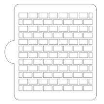 Bricks Rectangle Pattern Stencil for Cookies or Cakes USA Made LS9068 - $91.95 MXN
