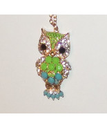 NEW! Mudd NOVELTY BEADED W/ BLING OWL PENDANT / NECKLACE - €11,94 EUR