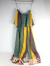 O&#39;Neill Tiered Strapless Sun Dress Summer Casual Women&#39;s S Green Yellow ... - £25.68 GBP