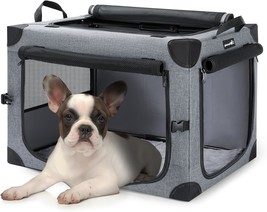 Collapsible Dog Crate, Portable Kennel For Dogs, 24.8 X 16.9 X 16.9 Inch, Top Ac - $51.99