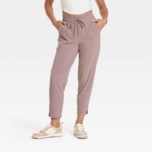 All In Motion Women&#39;s Active Light Hi-Rise Taper Pants LARGE Plum Purple... - $34.99