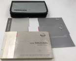 2008 Nissan Maxima Owners Manual Handbook Set with Case OEM L03B09083 - $26.99