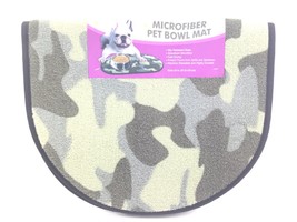 Microfiber Pet Cat Dog Food Bowl Mat Slip Resistant Base Fast Drying 12.5” x 21” - £10.34 GBP