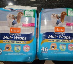 NEW 2 Hartz Disposable 92 Male Wraps Small Dog Size SS 5 - 13 lbs - MSRP... - €25,68 EUR
