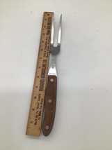 VINTAGE INTERPUR MEAT SERVING CARVING FORK STAINLESS STEEL WOOD HANDLE J... - €4,21 EUR
