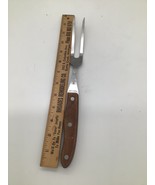 VINTAGE INTERPUR MEAT SERVING CARVING FORK STAINLESS STEEL WOOD HANDLE J... - €4,22 EUR