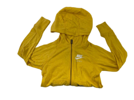 Nike Girls Full Zip Hoodie Jacket, Yellow, XS - $29.69