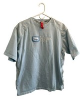 Vintage Y2K Ecko Unltd Embroidered Rhino Heavy Duty Men&#39;s L T-Shirt Light Blue - $43.69