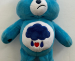 Care Bears Grumpy Bear Plush Blue Cloud Raindrop Belly Stuffed Animal Toy - £7.63 GBP