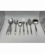 Deluxe Oneida Stainless Steel LASTING ROSE 9 Piece Hostess Serving Set - €85,82 EUR