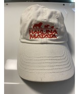 Disney The Lion King Hakuna Matata White Hat Adjustable Cap - $14.20 CAD