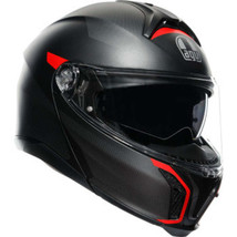 AGV Tourmodular Motorcycle Helmet - Frequency - Matte Gunmetal/Red - 2XL 211251F - £598.39 GBP