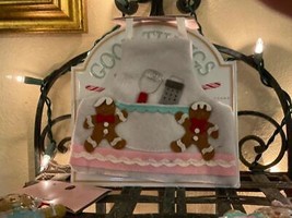 NEW GINGERBREAD APRON ORNAMENT WITH TINY UTENSILS IN POCKET - $15.83