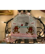NEW GINGERBREAD APRON ORNAMENT WITH TINY UTENSILS IN POCKET - $21.46 CAD