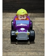 Fisher Price Little People Wheelies Purple Roadster Boy Backwards Ballcap - $10.00