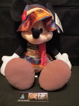 Minnie Mouse plush Disney Parks Authentic Bohemian dress 15 inch stuffed doll - £57.76 GBP