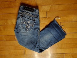 Rock Revival Gwen Women’s Jeans 27 Custom Cutoff Crop Capri (24&quot; Inseam( - £15.73 GBP