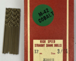 12 x M-42 cobalt 3/64 High Speed Straight Shank Drill Bit JOBBER Length ... - £15.56 GBP
