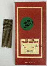 12 x M-42 cobalt 3/64 High Speed Straight Shank Drill Bit JOBBER Length ... - £15.50 GBP