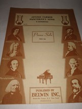 Joyous Farmer and Huntsman&#39;s Song by Schumann Sheet Music 1930s - £19.68 GBP