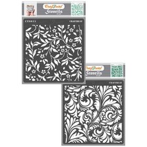 Stencils For Painting On Wood, Canvas, Paper, Fabric, Wall And Tile - Fl... - £14.89 GBP