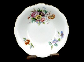 Royal Swansea China Fruit/Dessert Bowl, Floral Pattern, 1800s Cambrian P... - $9.75