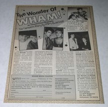 Wham George Michael BOP Magazine Photo Article Vintage 1986 - £15.12 GBP